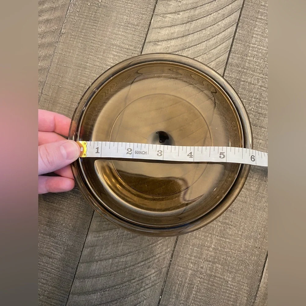 Pyrex vintage amber glass pot lid P810